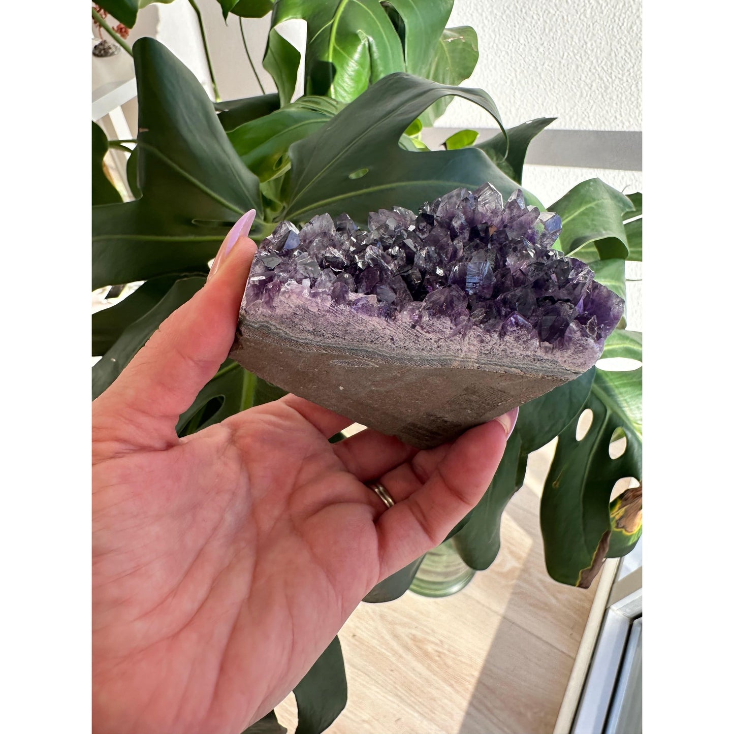 i_did Raw Amethyst Base 1 lb 1 oz | Purple amethyst | Amethyst base