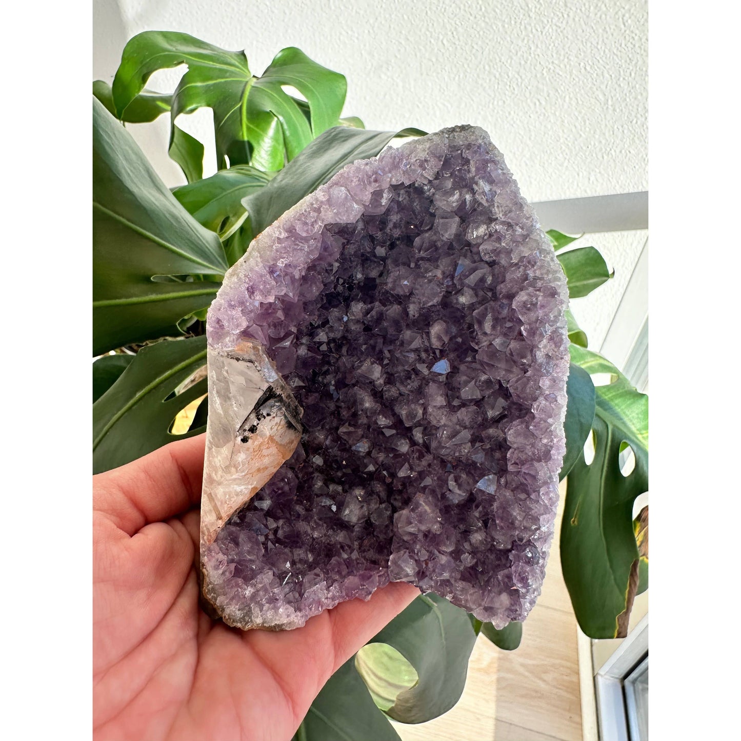 i_did Raw Amethyst Base 1 lb 11 oz | Purple amethyst | Amethyst base | Great gift