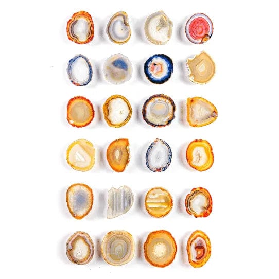 Melan Threads Natural Warm Tone Agate Crystal Phone Stand (Natural Gemstone)