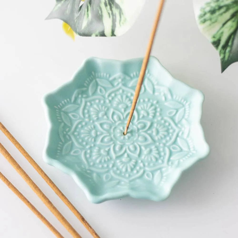 Something Different Wholesale Blue Mandala Incense Stick Holder