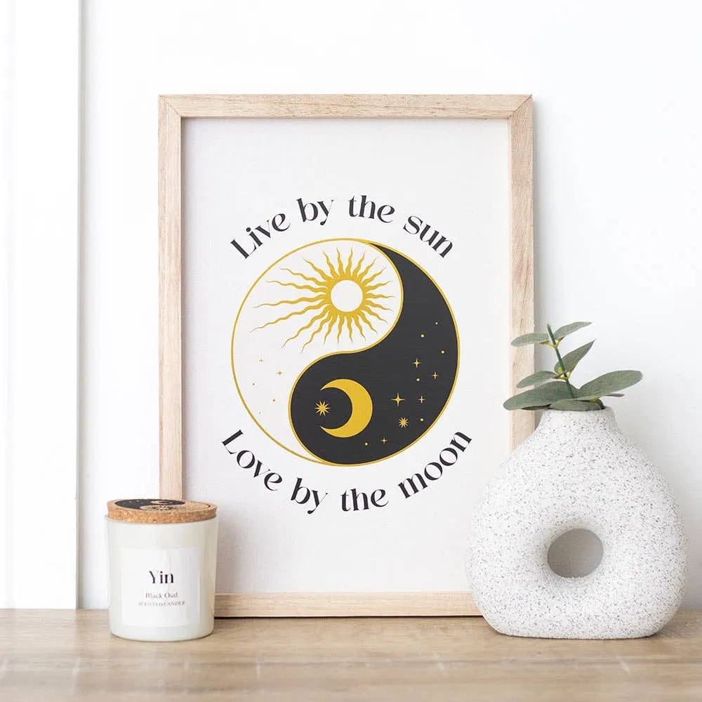 Something Different Wholesale Yin Yang Framed Wall Art Print