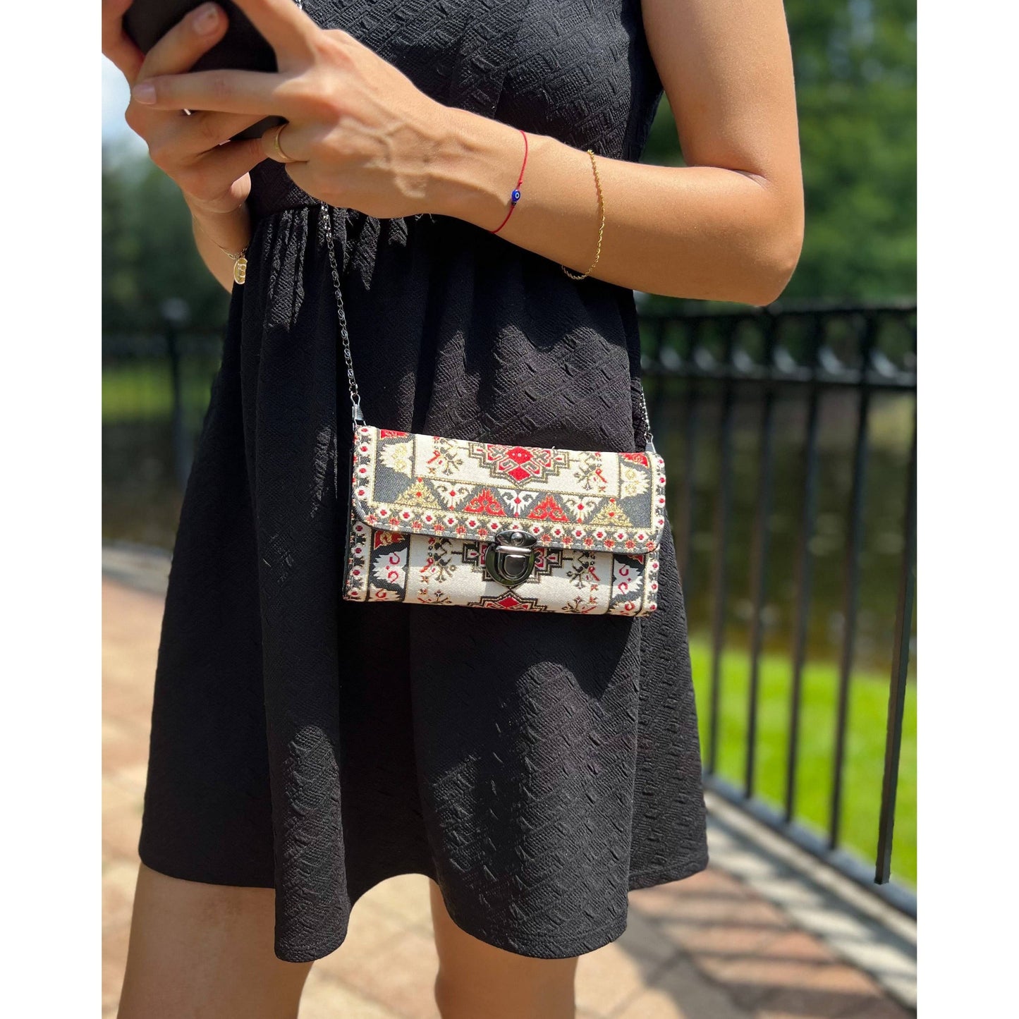 Umays Boho Small Crossbody Bag, Boho Small Bag Purse for Women