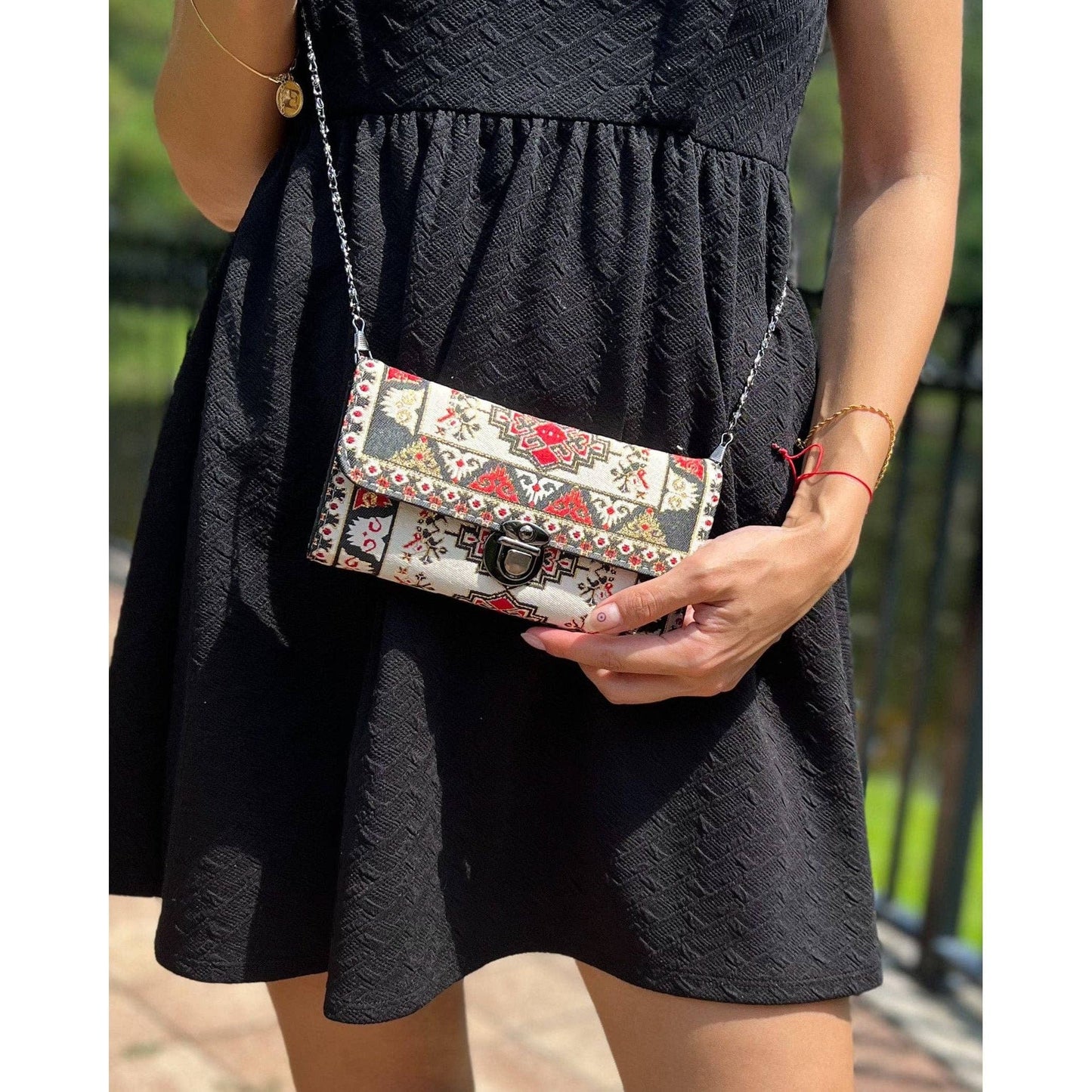 Umays Boho Small Crossbody Bag, Boho Small Bag Purse for Women
