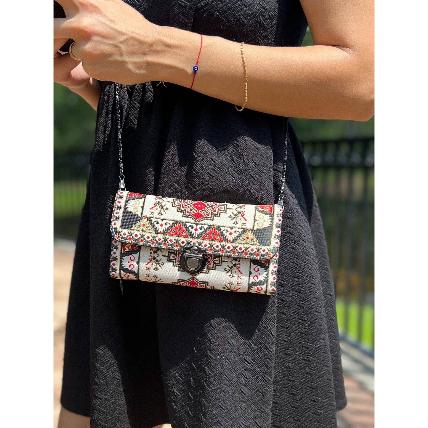Umays Boho Small Crossbody Bag, Boho Small Bag Purse for Women