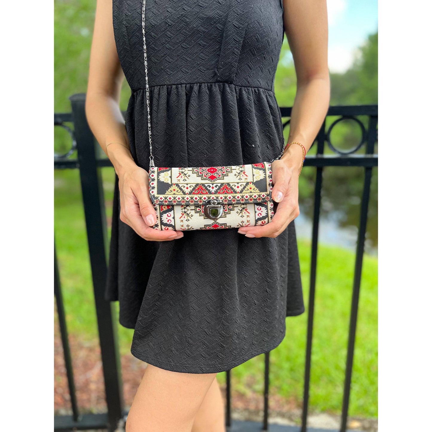 Umays Boho Small Crossbody Bag, Boho Small Bag Purse for Women