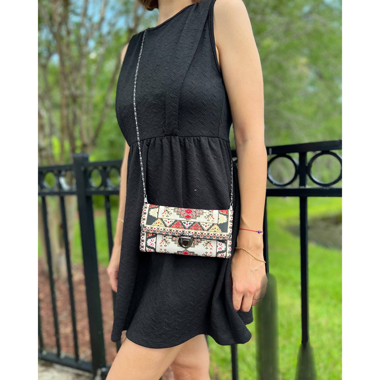 Umays Boho Small Crossbody Bag, Boho Small Bag Purse for Women