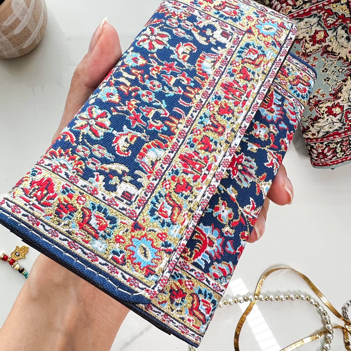 Umays Boho Small Fabric Wallet, Handmade Wallet, Gift for Mother