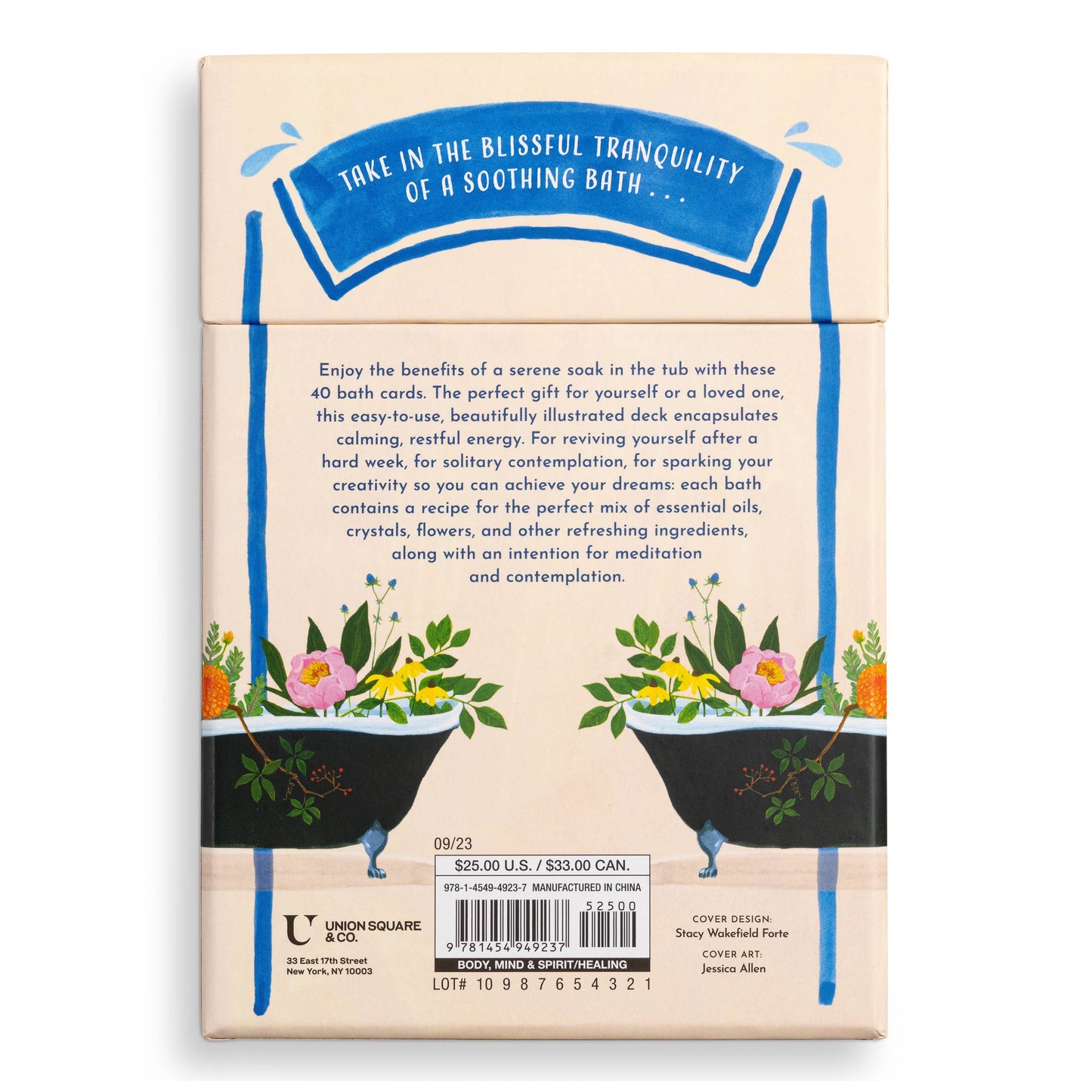 Union Square & Co. Blissful Baths: 40 Rituals for Self-Care Card Deck