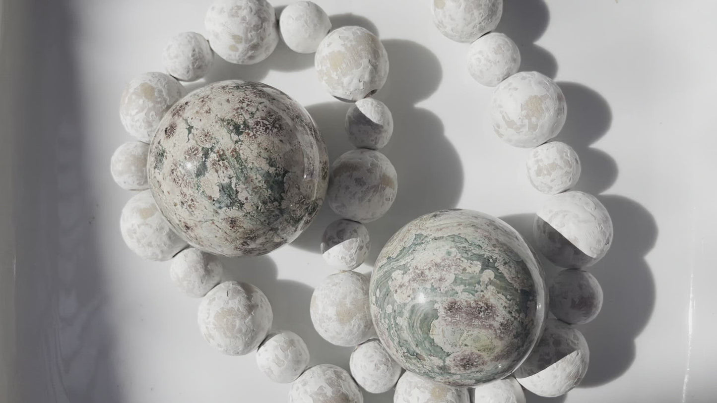 Flower Agate Sphere