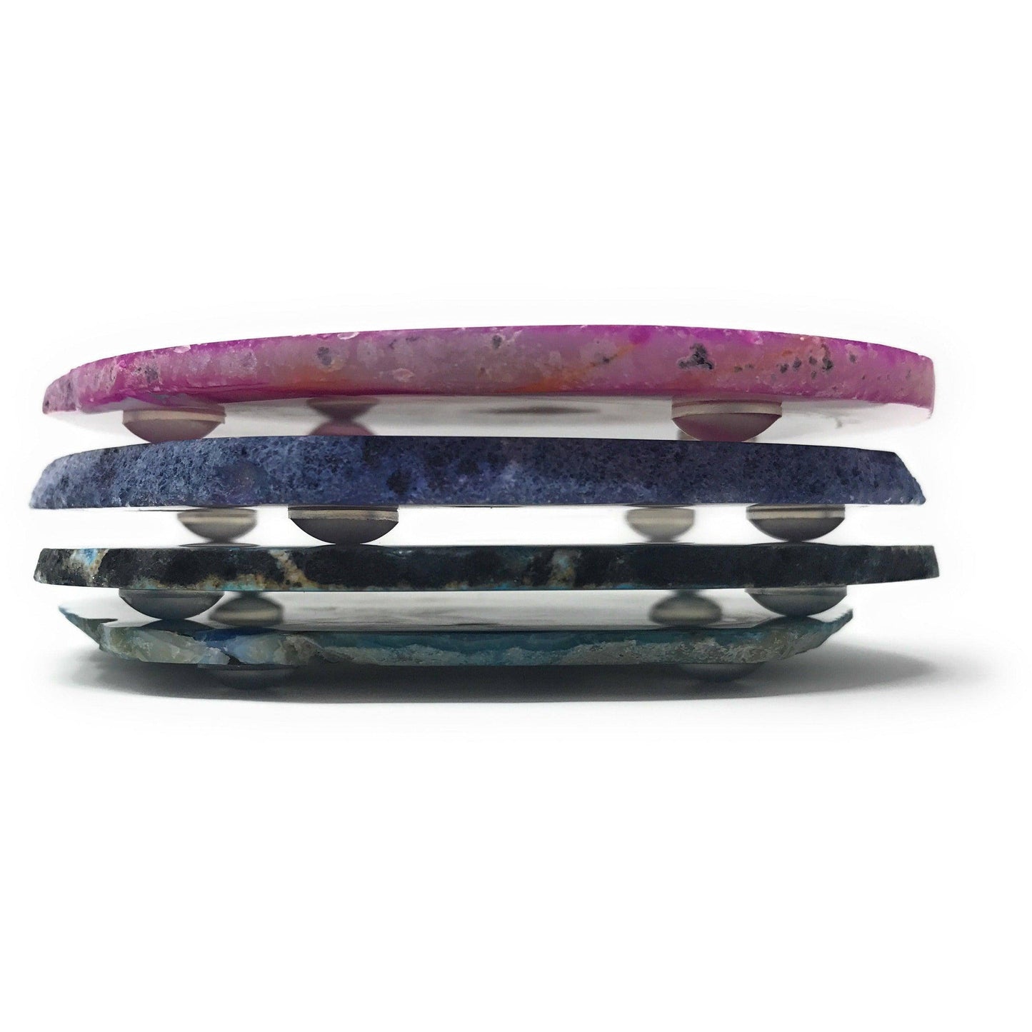 ETSY 8504 Coaster Multi-Color Agate Slice Coasters | Pick a Color | Agate Drink & Barware | Home Decor