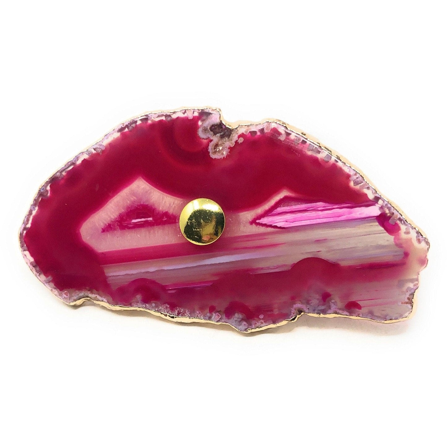 ETSY 8504 Pink Dot Agate Knob