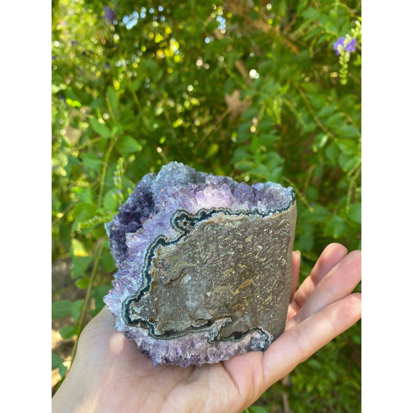 ETSY 8504 Raw Amethyst Base 2 lbs 6 oz | Purple amethyst | Amethyst base | Great gift