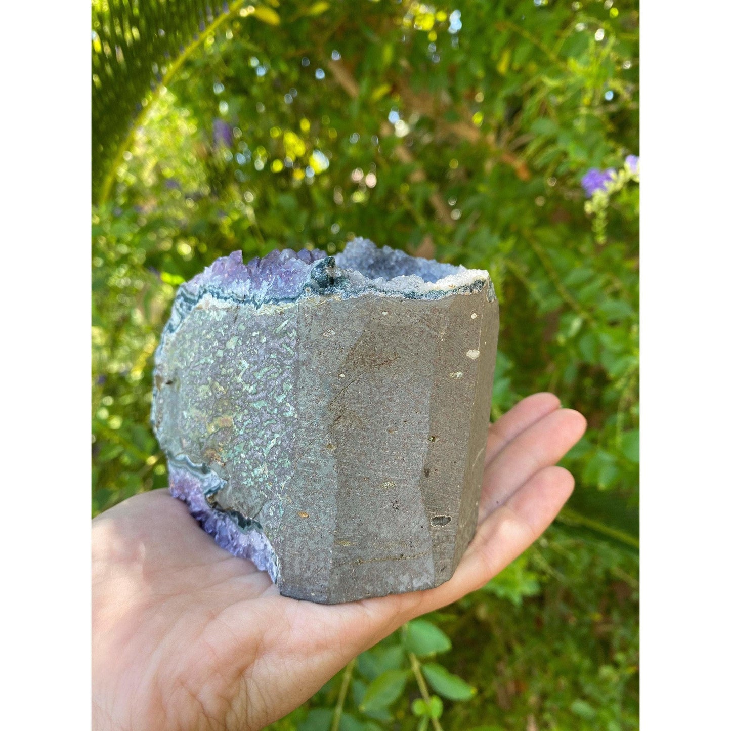 ETSY 8504 Raw Amethyst Base 2 lbs 6 oz | Purple amethyst | Amethyst base | Great gift