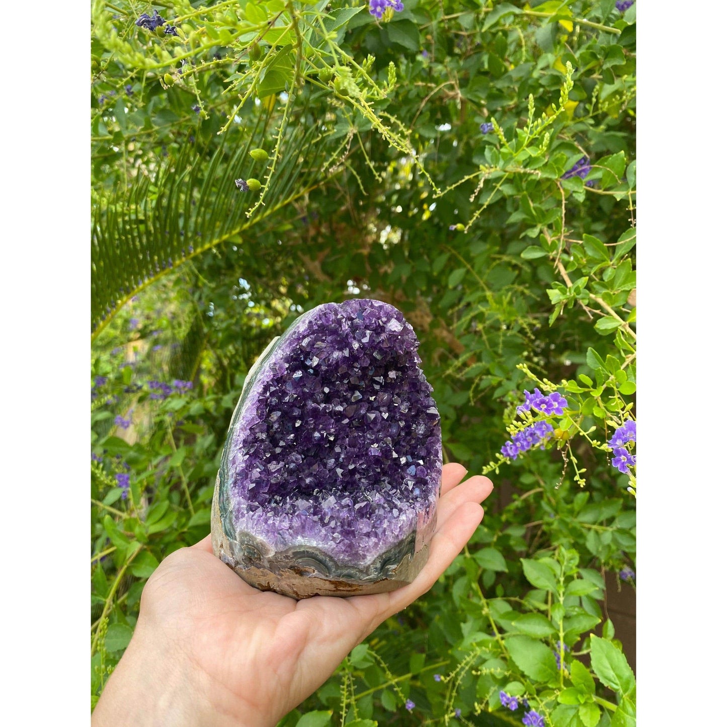 ETSY 8504 Raw Polished Amethyst Base 2 lbs 4 oz | Purple amethyst | Amethyst base | Great gift