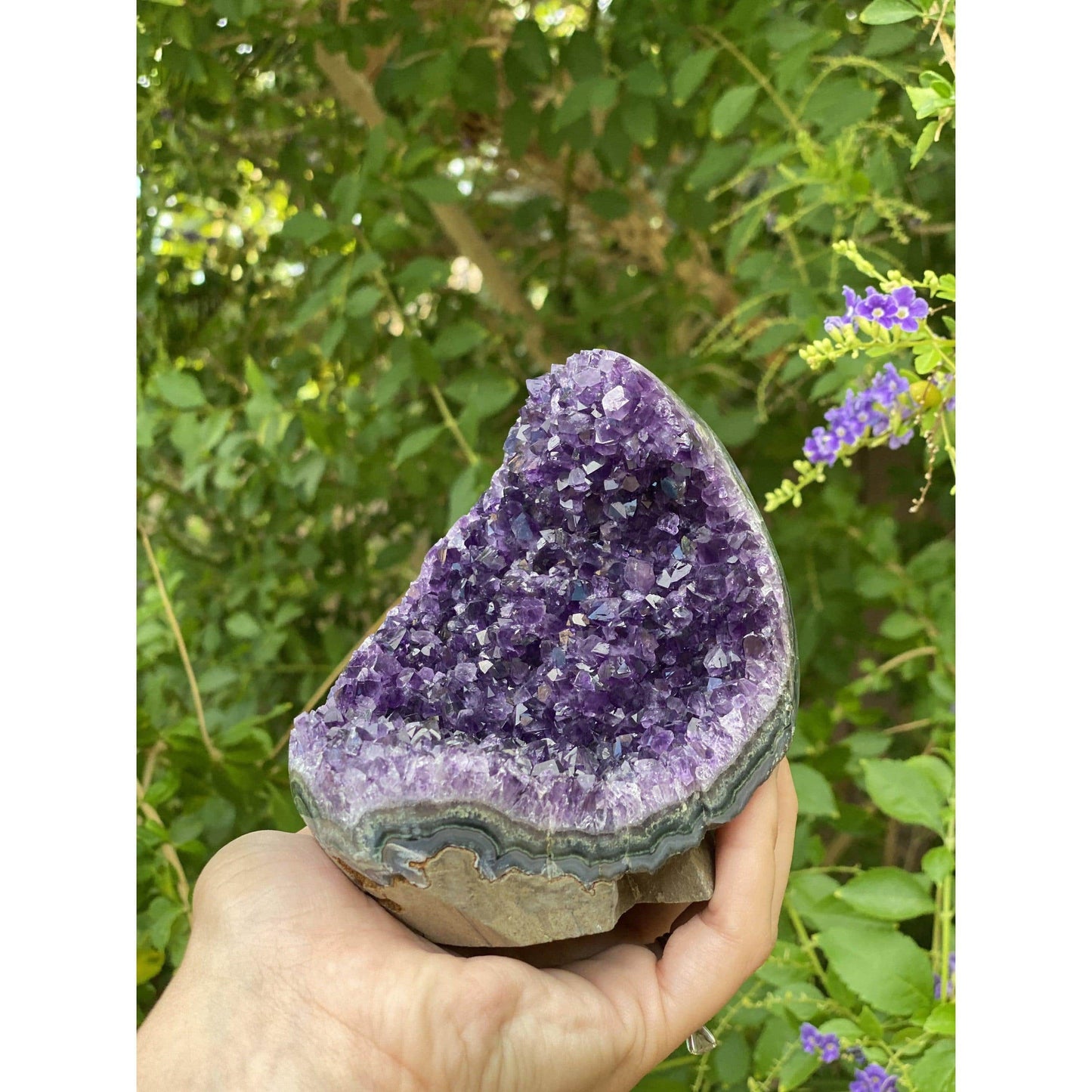 ETSY 8504 Raw Polished Amethyst Base 2 lbs 4 oz | Purple amethyst | Amethyst base | Great gift