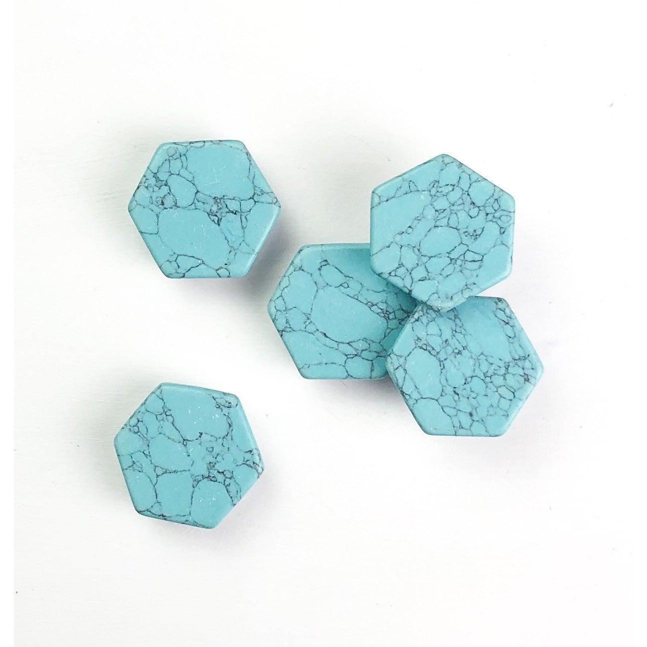 ETSY 8504 Turquoise Hexagon Crystal Phone Stand