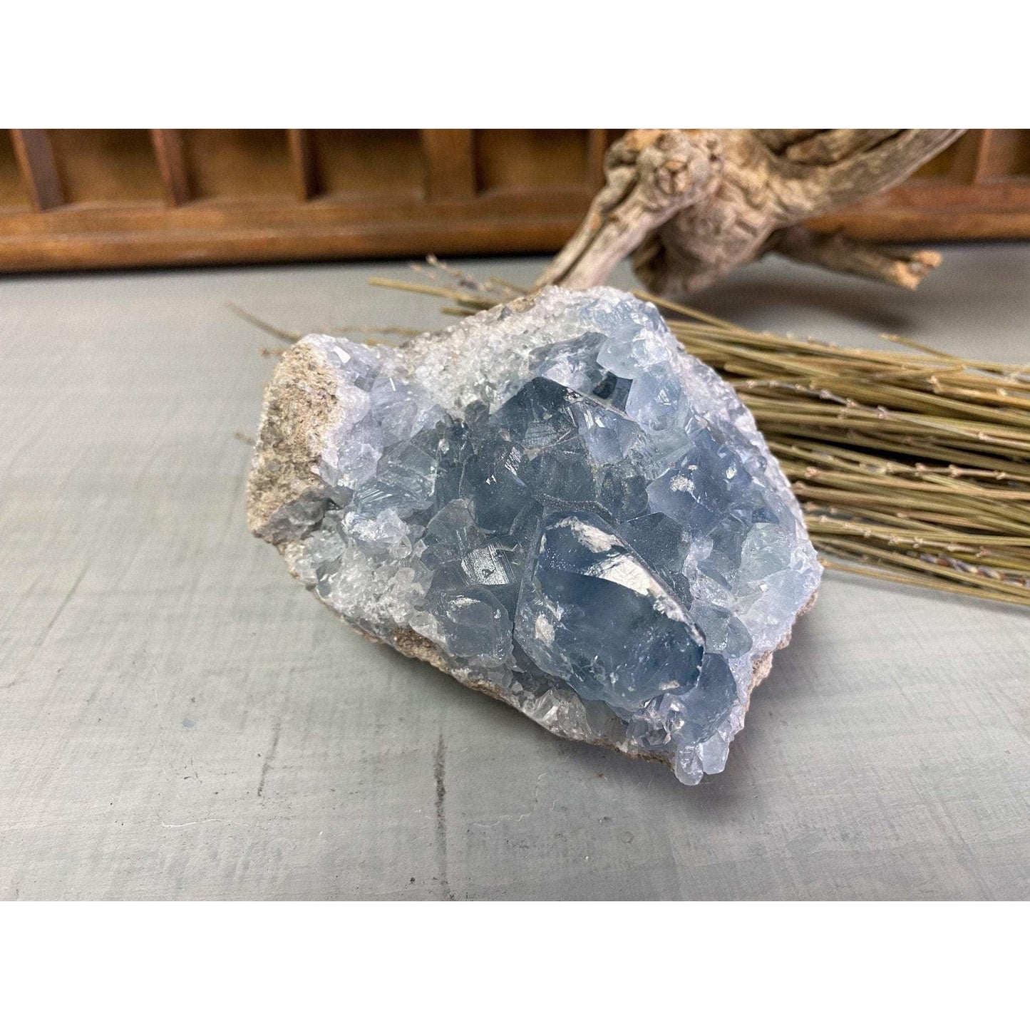 i_did Raw Polished Amethyst Base 2 lb 1 oz | Blue Calcite amethyst | Amethyst base | Great gift