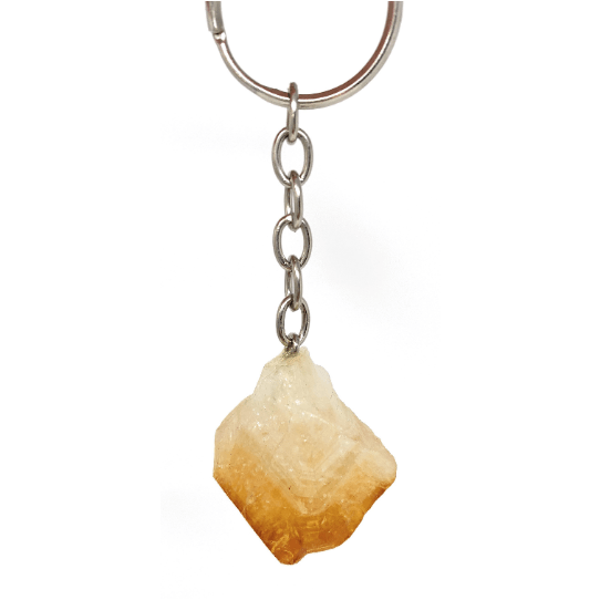 Melan Threads Citrine MOM Crystal Macramé Keychain | BOHO | Pick a color | Blue Pink Purple Teal Tan / Clear