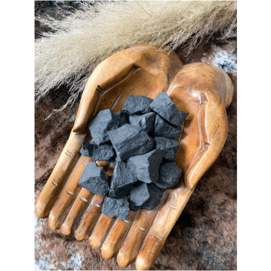 Melan Threads Loose Stone Shungite | Raw Stone