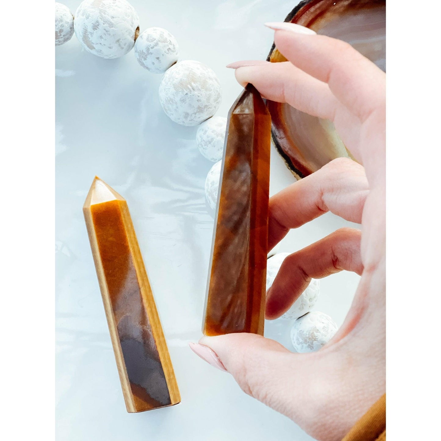 Melan Threads Tiger Eye Obelisk Towers