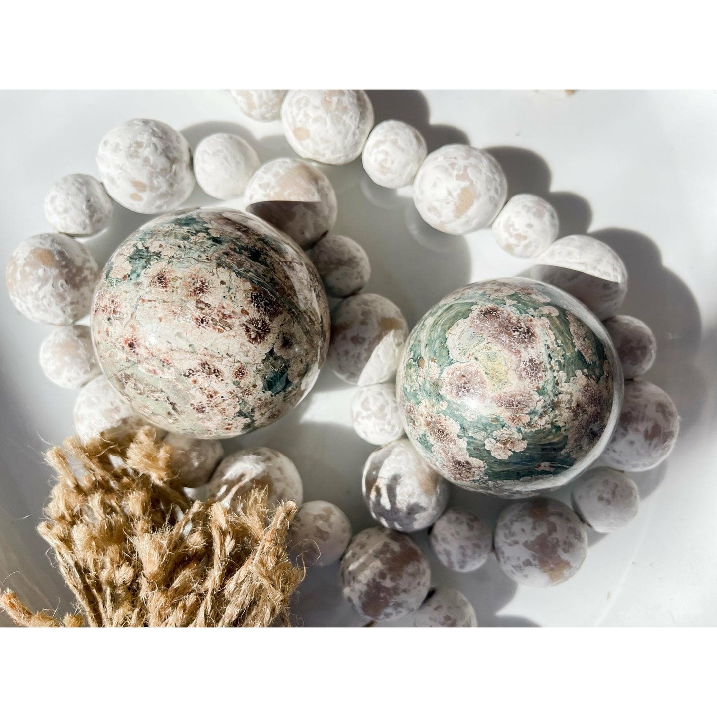 Unearthed Vibes Sphere Flower Agate Sphere