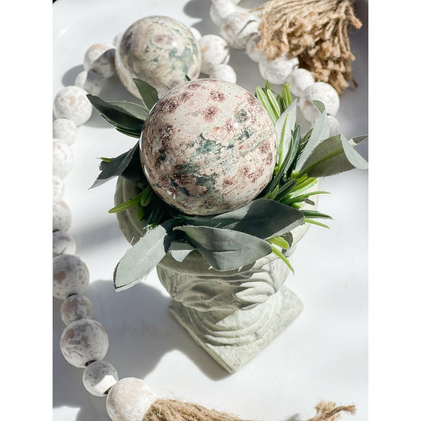 Unearthed Vibes Sphere Flower Agate Sphere