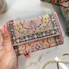 Small Handmade Wallet, Pink Boho Wallet, Cute Wallet for Wom