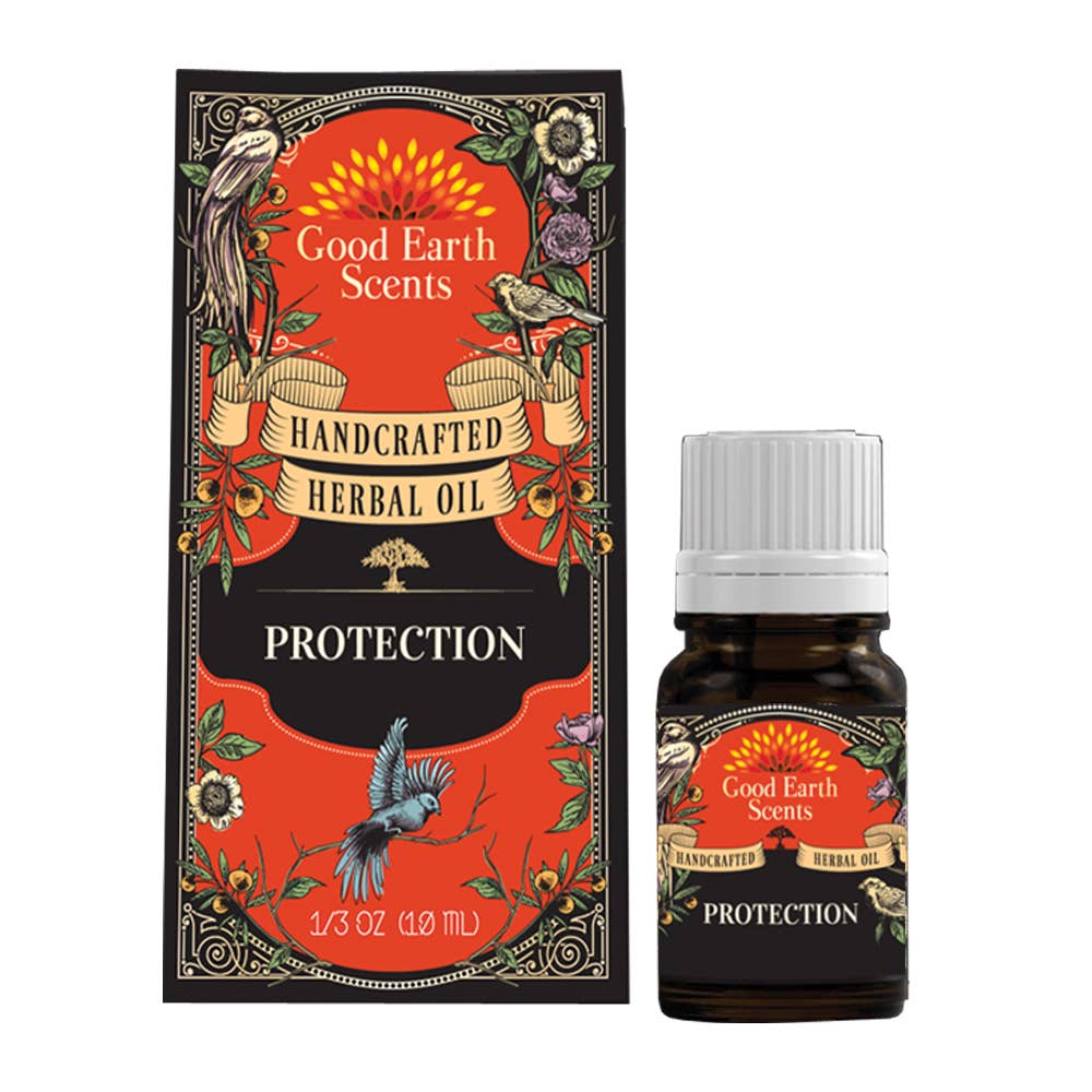 protection herbal oil 10 ml essential oil blend bottle