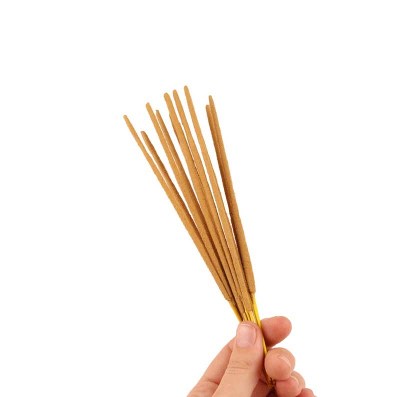 Soul Sticks Good Health incense box side view, natural hand-rolled masala sticks