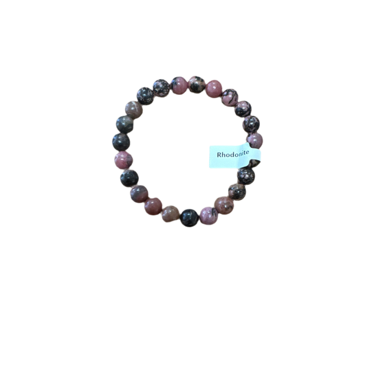 Rhodonite Bracelet - Elegant Healing Stone | Perfect Gift for Love and Wellness