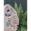 Rose amethyst on a stand