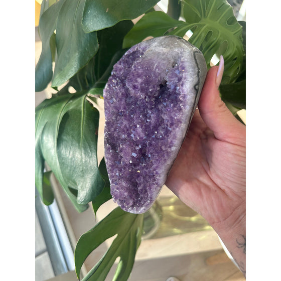 Buy Polished Amethyst Free Form - 2 lbs 9 oz | Purple Amethyst Crystal | Healing Stone | Perfect Gift