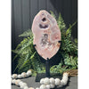 Rose amethyst on a stand
