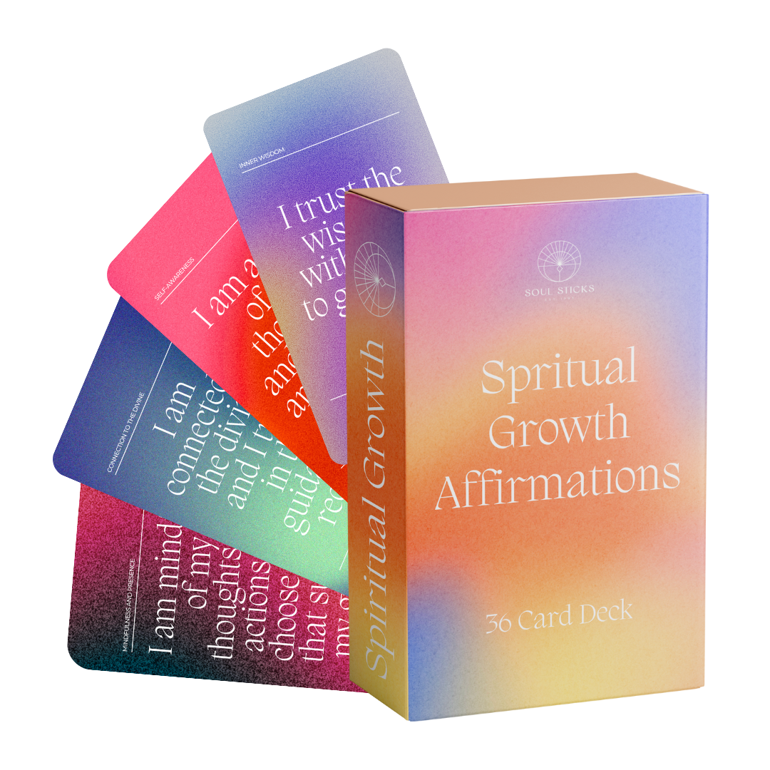 Spiritual Growth Affirmations Card Deck - Unearthed Vibes