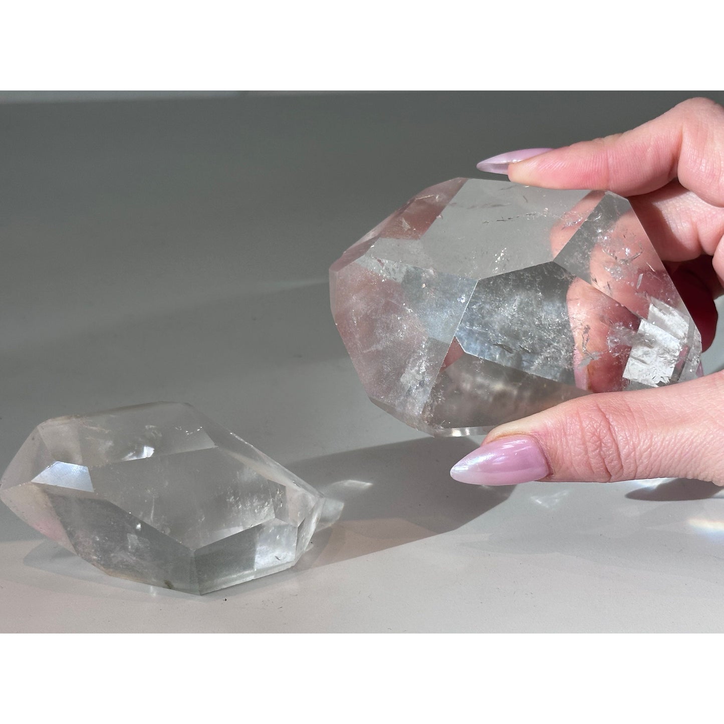 Clear Quartz Free Form Polished Crystal Energy Amplifier - Unearthed Vibes