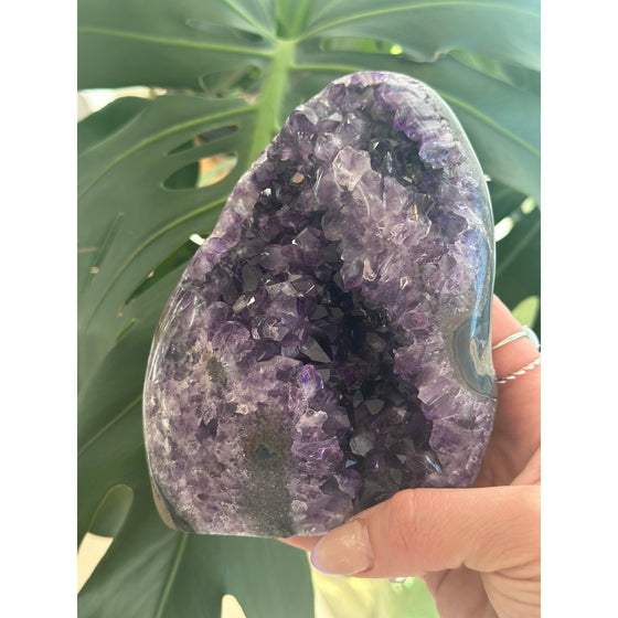 Buy Polished Amethyst Base - 2 lbs 10 oz | Purple Amethyst Crystal | Healing Stone | Perfect Gift