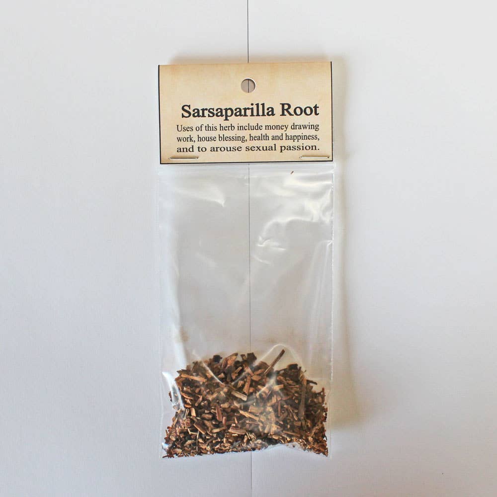 Sarsaparilla root dried herb 0.25 oz, loose root for herbal use and ritual
