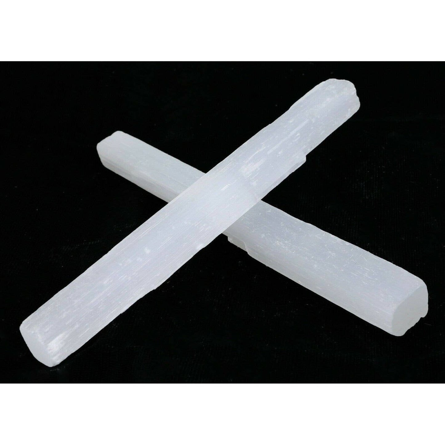 polished satin spar selenite wand 6 in