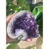 Polished amethyst base weighing 2 lbs, showcasing a deep purple hue and smooth finish, perfect for healing, meditation, and home decor.