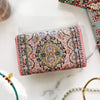 Small Handmade Wallet, Pink Boho Wallet, Cute Wallet for Wom