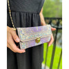 Purple Shoulder Bag, Rug Design Crossbody Bag for Women