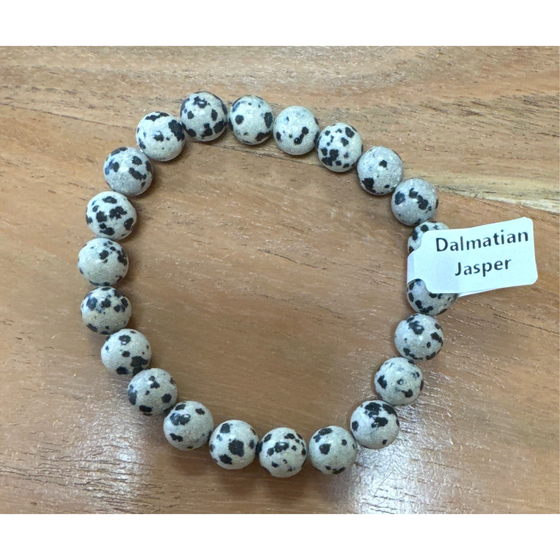 Buy Polished Dalmatian Jasper Bracelet - Elegant Healing Stone | Perfect Gift for Love and Wellness