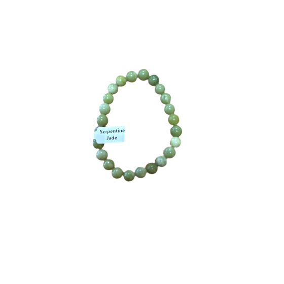 Buy Polished Serpentine Jade Bracelet - Elegant Healing Stone | Perfect Gift for Love and Wellness