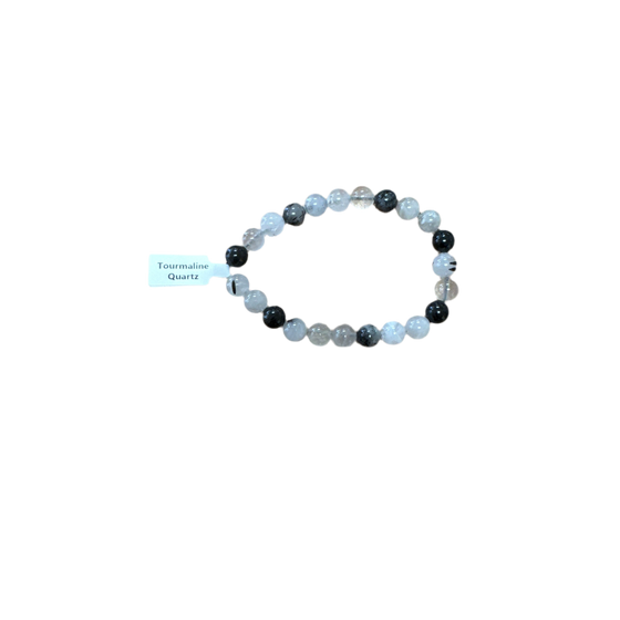 Buy Polished Tourmaline Quartz Bracelet - Elegant Healing Stone | Perfect Gift for Love and Wellness