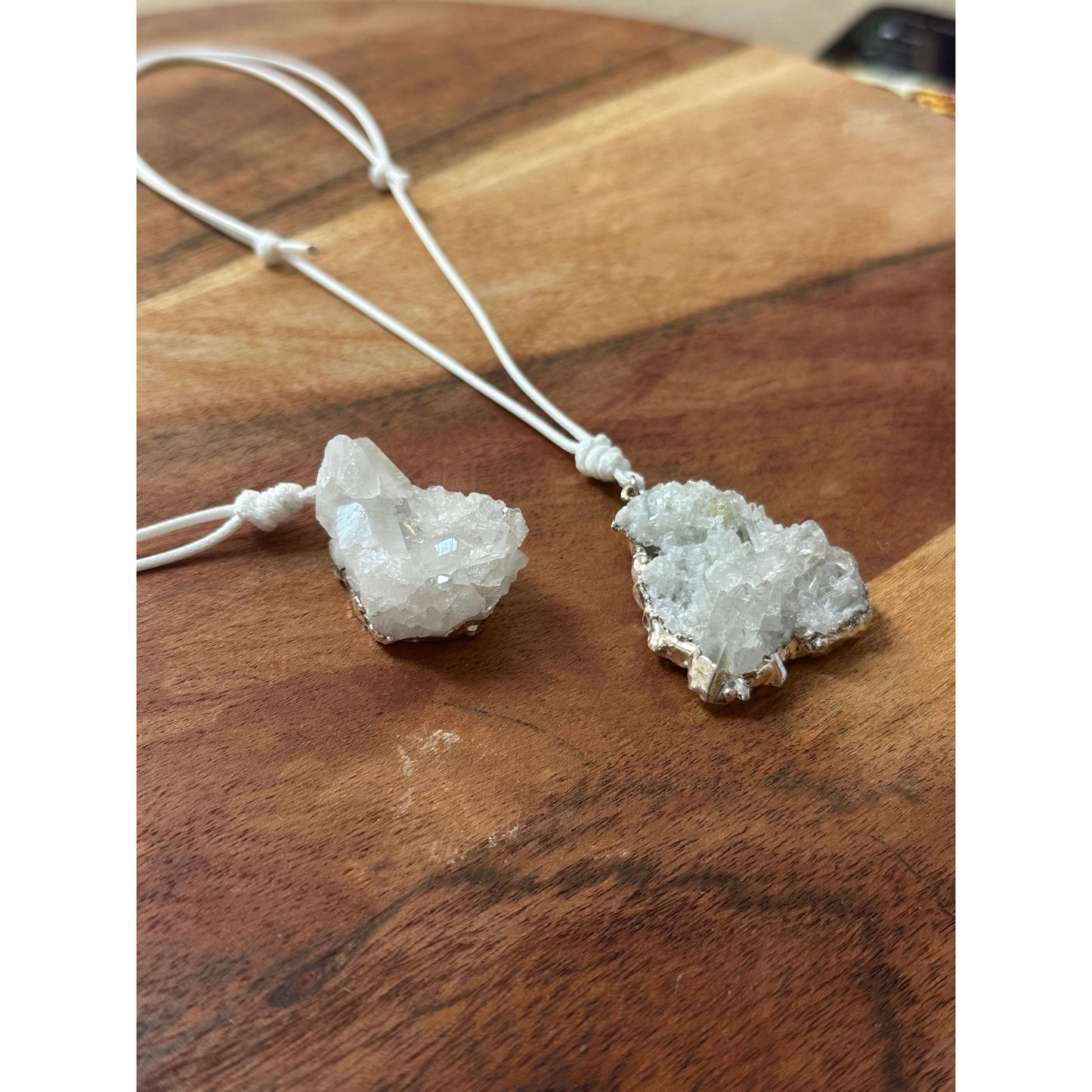 Clear quartz cluster Necklace - Unearthed Vibes