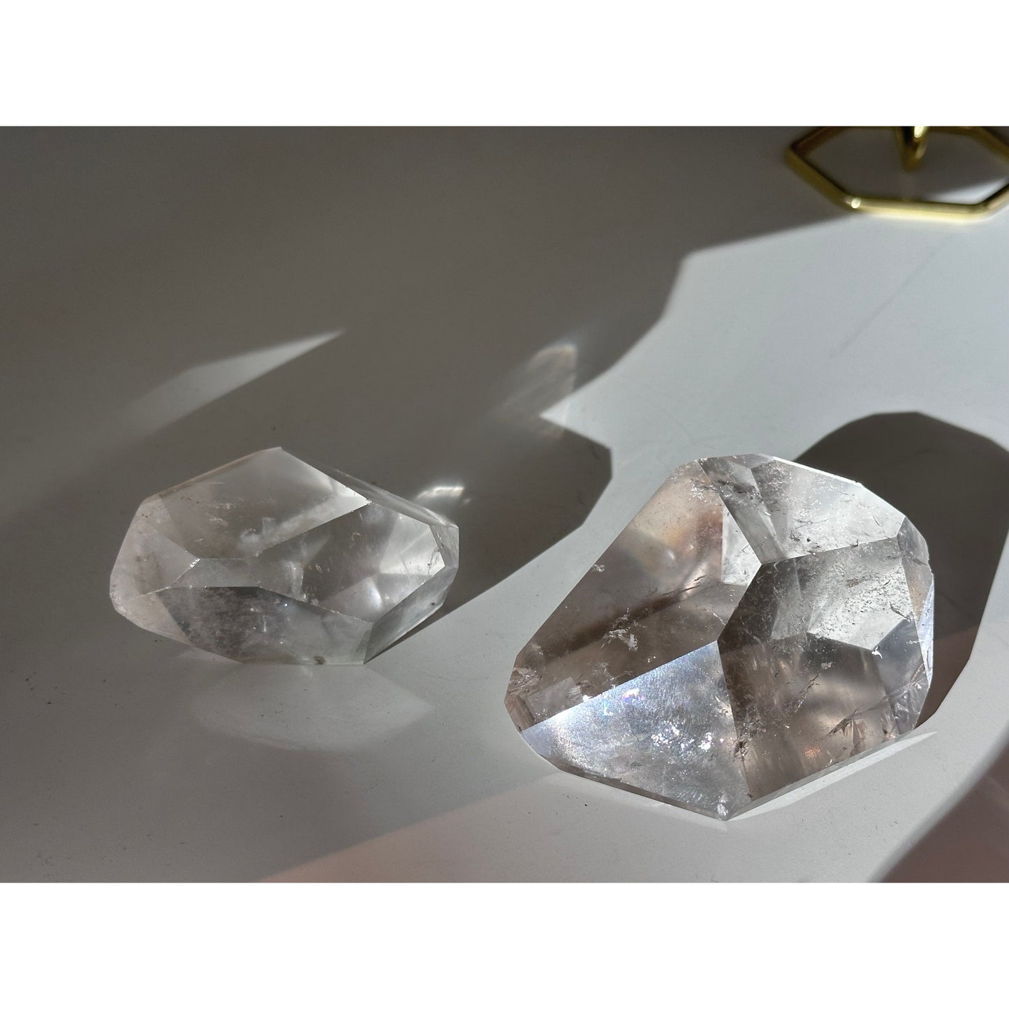 Clear Quartz Free Form Polished Crystal Energy Amplifier, view 2 - Unearthed Vibes