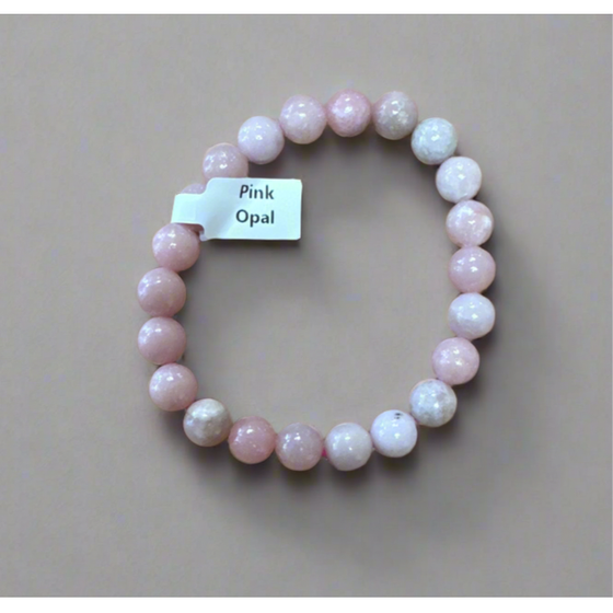 Buy Polished Pink Opal Bracelet - Elegant Healing Stone | Perfect Gift for Love and Wellness