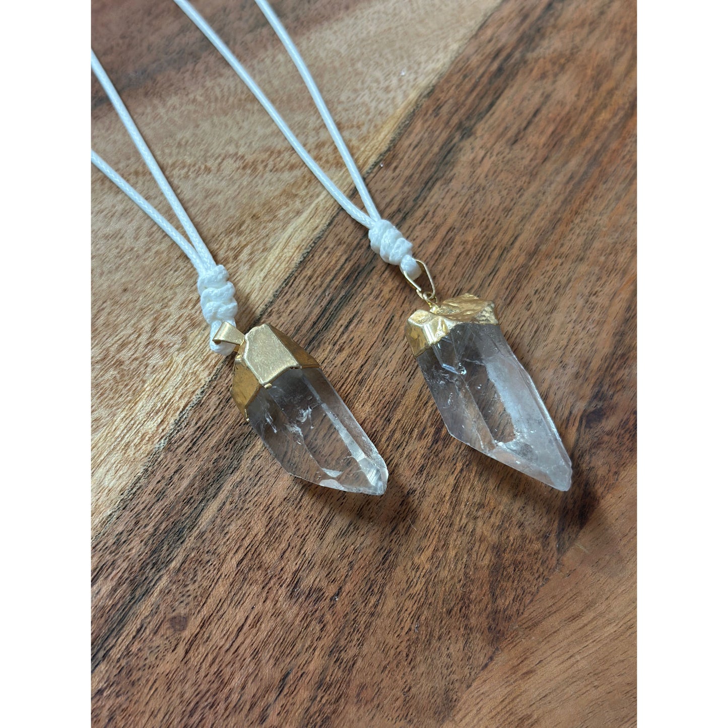 Clear Quartz Necklace, view 2 - Unearthed Vibes