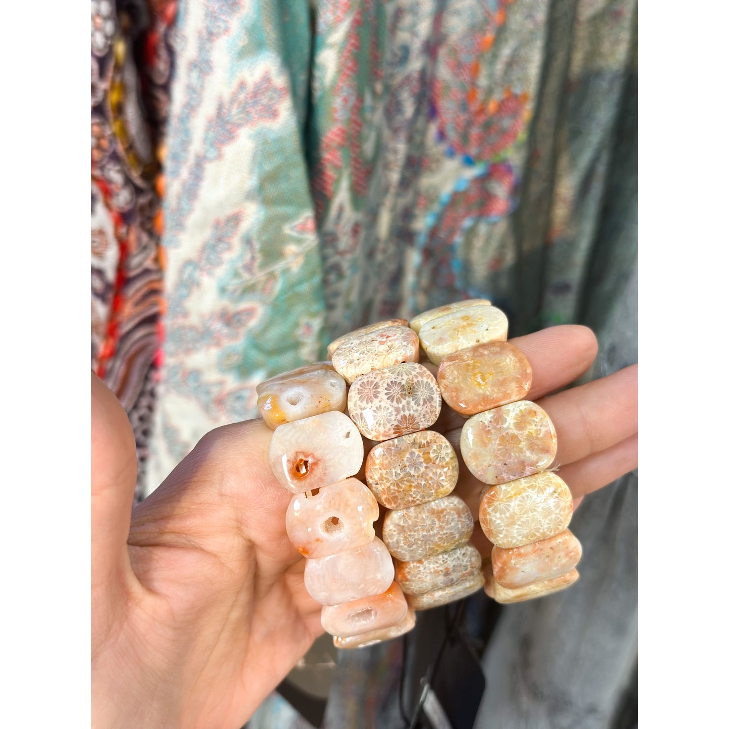 Fossil Coral Agate, view 2 - Unearthed Vibes