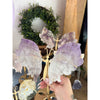 Elegant Amethyst Wings on a Stand for home décor and meditation.